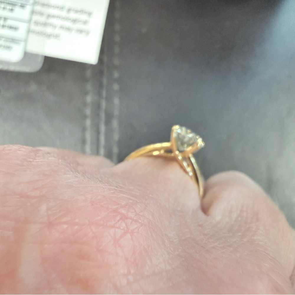 NWT Kay Now + Forever Oval-Cut Lab-Grown Diamond vs2 2.02ct tw 14K Yellow Gold - Picture 3 of 13